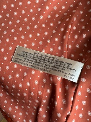 Chaqueta Piel Massimo Dutti Naranja XS