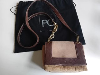 Bolso Purificación García Piel y Ante
