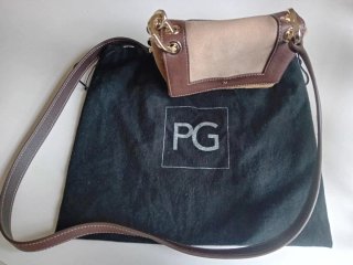Bolso Purificación García Piel y Ante