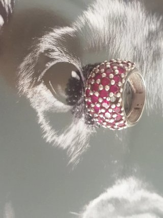 Anillo Plata con Rubíes