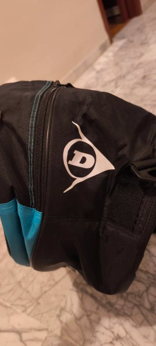 Paletero Dunlop Negro y Azul