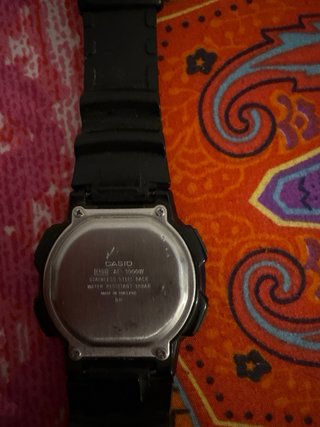 Reloj Casio 1000W-1AV Negro Water resistance