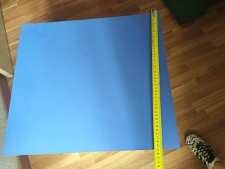 Cajonera azul de plástico