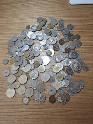 Lote 1 Kilo Monedas Mundo Variadas (Lote 2)