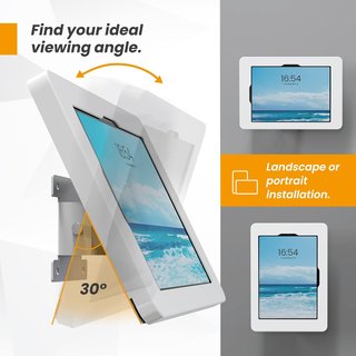Soporte Pared Beelta iPad 10,9”/Pro 11” Antirrobo
