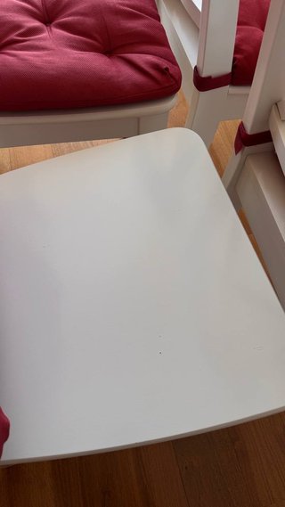 4 Cadeiras IKEA Madeira Brancas