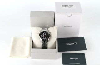 Seiko SND371 Cronógrafo Negro/Plata