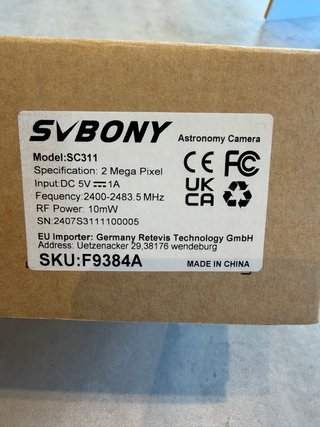 Cámara SVBONY SC311