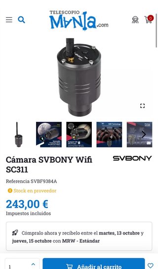 Cámara SVBONY SC311