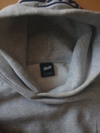 Sudadera STWD® gris con logo en capucha Talla XS
