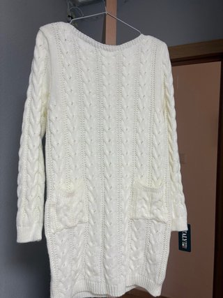 Vestido de lana trenzado
