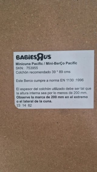Minicuna de madera