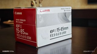 Objetivo CANON EFS 15-85mm IS USM ULTRASONIC+REGAL