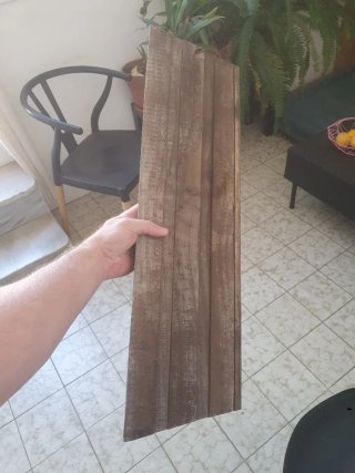 Jardinera Rectangular Madera y Terracota