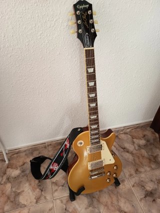 Guitarra eléctrica Epiphone Les Paul Std. Gold top