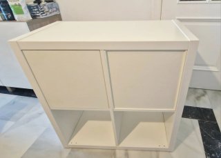 Estantería IKEA KALLAX 2x2 Rosa/Blanco