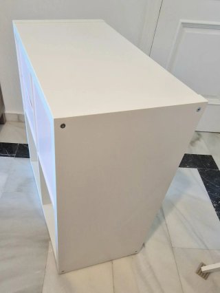 Estantería IKEA KALLAX 2x2 Rosa/Blanco