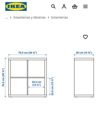 Estantería IKEA KALLAX 2x2 Rosa/Blanco