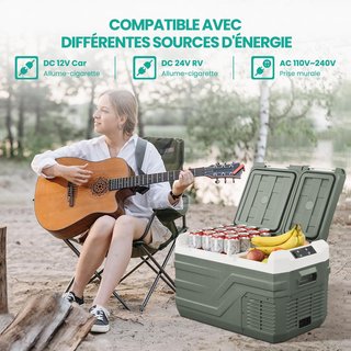 Alpicool NLS45 Nevera Coche 31L Doble Zona