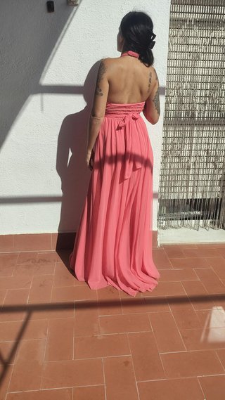 Vestido Susi Duran Talla S Rosa coral pastel