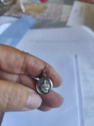 Medalla Antigua Doble Plata