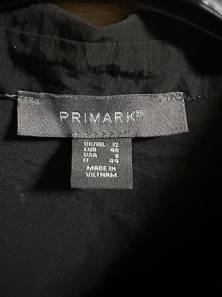 Vestido camisero negro talla 40