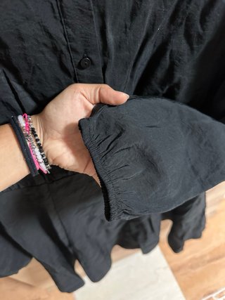 Vestido camisero negro talla 40