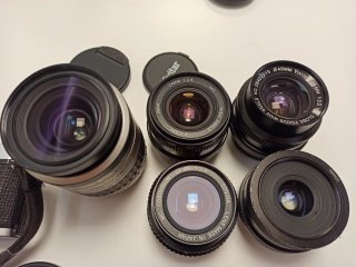 Lote Pentax MX + 9 objetivos