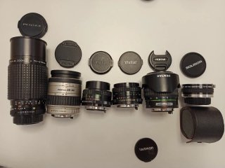 Lote 6 objetivos Pentax en buen estado