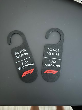 Cartellino non disturbare F1