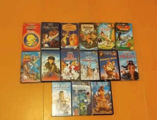 Lote Películas Infantiles VHS Disney Español