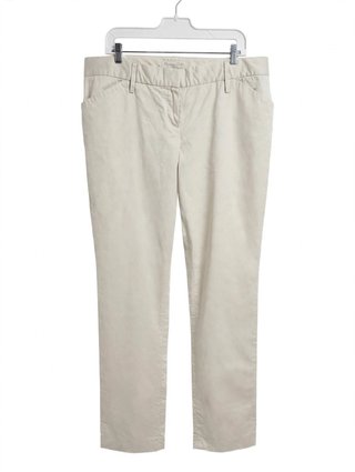 Pantalón chino Massimo Dutti beige tiro medio