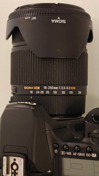 Canon EOS 40D + Sigma 18-250mm OS HSM + accesorios