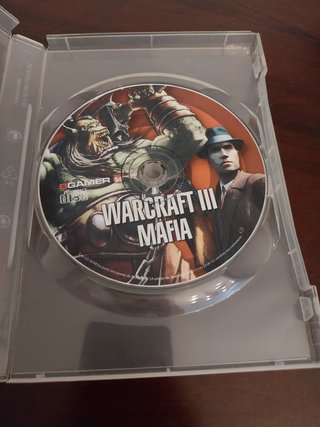 Warcraft III Mafia CD ROM, videojogo videogame, PC