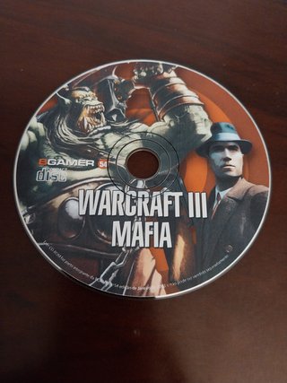 Warcraft III Mafia CD ROM, videojogo videogame, PC