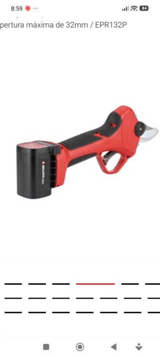 Tijeras Eléctricas Bellota Profesional 132 p con t