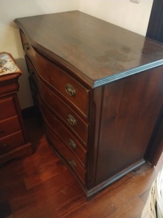 Cómoda de madera 4 cajones