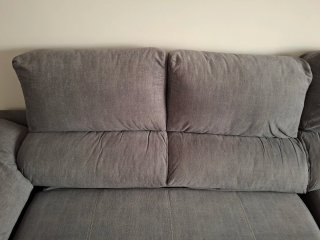 Sofá Chaise Longue Gris Cama + Arcón
