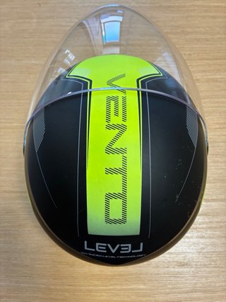 Casco Jet Level LJC Vento Fluor Mate Talla S