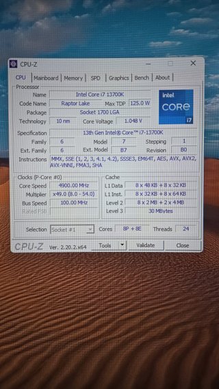 CPU Intel Core i7-13700K