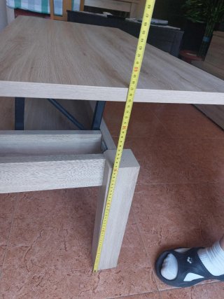 Mesa centro elevable salón comedor