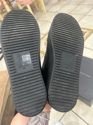 Giuseppe Zanotti Sneakers Nere Coccodrillo