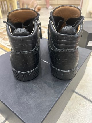 Giuseppe Zanotti Sneakers Nere Coccodrillo