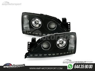 FAROS DELANTEROS OJOS DE ANGEL + LUZ DIURNA PARA FORD MONDEO MK3
