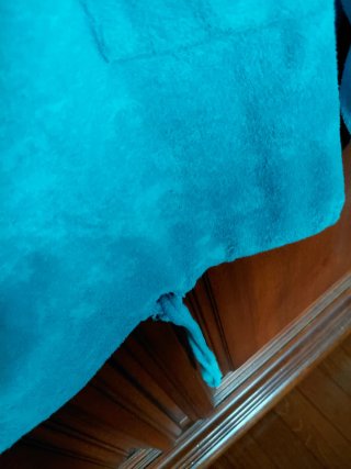 Completo Pigiama Spugna Blu e Beige