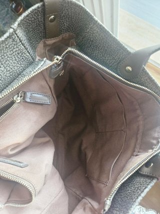 Borbonese Tracolla Beige/Oro