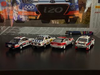 Lote 4 coches rally 1/43