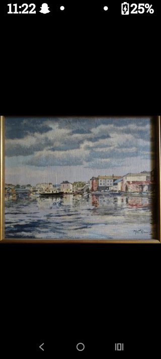 Quadro dipinto ad olio di fattura inglese