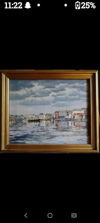 Quadro dipinto ad olio di fattura inglese