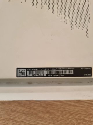 MSI Portátil Blanco